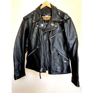 Authentic Harley-Davidson Black Leather Jacket, L
